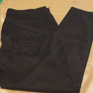 Gloria Vanderbilt black shimmering pull on pants